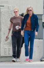 KRISTEN STEWART and DYLAN MEYER Out in Los Angeles 09/18/2021