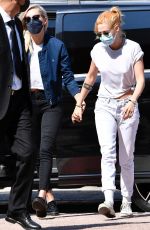 KRISTEN STEWART and DYLAN MEYER Out in Venice 09/02/2021