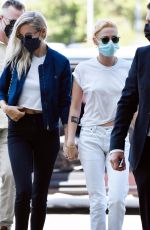 KRISTEN STEWART and DYLAN MEYER Out in Venice 09/02/2021