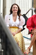 KRISTIN DAVIS and NICOLE ARI PARKER on the Set of And Just Like That in New York 08/31/2021