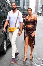 LAIS RIBEIRO Arrives at Revolve Event at New York Fashion Week 09/09/2021