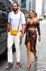 LAIS RIBEIRO Arrives at Revolve Event at New York Fashion Week 09/09/2021