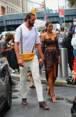 LAIS RIBEIRO Arrives at Revolve Gallery in New York 09/09/2021