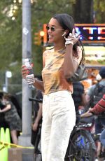 LAURA HARRIER Out at Fifth Avenue in New York 09/12/2021