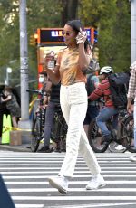 LAURA HARRIER Out at Fifth Avenue in New York 09/12/2021