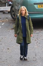 LEA DRUCKER on the Set of War of the Worlds, Season 3 in Bristol 09/06/2021