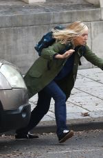 LEA DRUCKER on the Set of War of the Worlds, Season 3 in Bristol 09/06/2021
