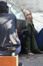 LEA DRUCKER on the Set of War of the Worlds, Season 3 in Bristol 09/06/2021