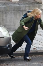 LEA DRUCKER on the Set of War of the Worlds, Season 3 in Bristol 09/06/2021