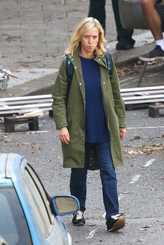 LEA DRUCKER on the Set of War of the Worlds, Season 3 in Bristol 09/06/2021