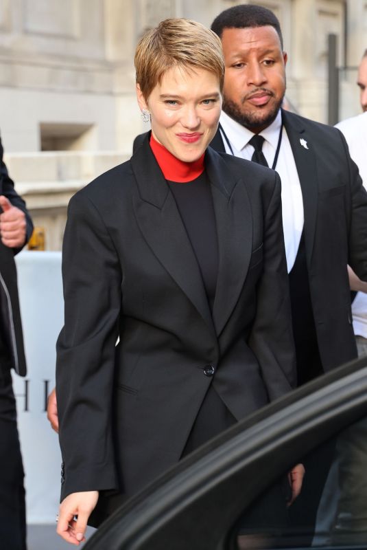 LEA SEYDOUX Out Promotes New Bond Movie No Time To Die in London 09/23/2021