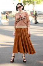 LEIGH LEZARK Arrives at Coach Fashion Show in New York 09/10/2021