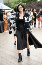 LEIGH LEZARK Arrives at Monse Resort Show at New York Fashion Week 09/09/2021