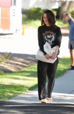 LENA HEADEY on the Set of The White House Plumbers in Washington D.C. 09/27/2021
