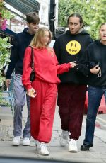 LILA GRACE MOSS Out with Friends in London 09/03/2021