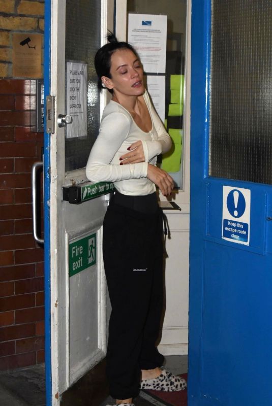 LILY ALLEN at Back Door of a Theatre in London 09/23/2021