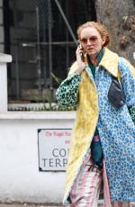 LILY COLE Out and About in Notting Hill 09/01/2021