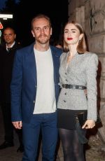 LILY COLLINS at Cartier Clash Dinner 09/21/2021