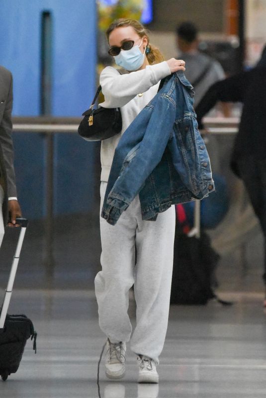 LILY-ROSE DEPP at JFK Airport in New York 09/01/2021