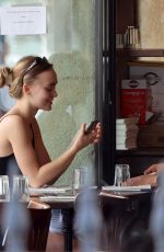 LILY-ROSE DEPP Out for Lunch with a Friend in Paris 09/25/2021
