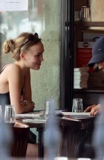 LILY-ROSE DEPP Out for Lunch with a Friend in Paris 09/25/2021