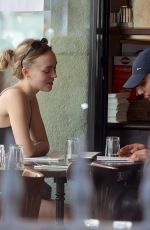 LILY-ROSE DEPP Out for Lunch with a Friend in Paris 09/25/2021