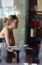 LILY-ROSE DEPP Out for Lunch with a Friend in Paris 09/25/2021