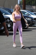 LINDSAY ARNOL Arrives at Dancing With The Stars Practice in Los Angeles 09/06/2021