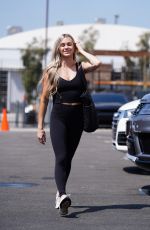 LINDSAY ARNOLD Arrives at DWTS Rehearsal in Los Angeles 09/07/2021