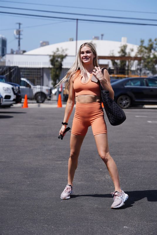 LINDSAY ARNOLD at Dancing With The Stars Rehearsal Studio in Hollywood 09/09/2021