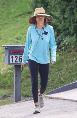 LISA RINNA Out Hiking at Franklin Canyon in Beverly Hills 09/17/2021