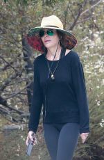 LISA RINNA Out Hiking at TreePeople Park in Beverly Hills 09/26/2021