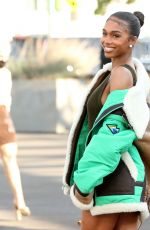 LORI HARVEY Arrives at Coach Fashion Show at New York Fashion Week 09/10/2021