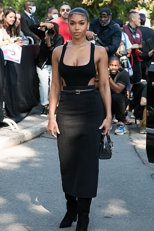 LORI HARVEY Arrives at Michael Kors Show at New York Fashion Week 09/10/2021