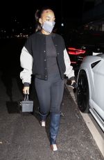 LORI HARVEY Leaves Dinner with Her Father Steve Harvey and Family in Malibu 09/03/2021