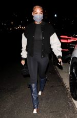 LORI HARVEY Leaves Dinner with Her Father Steve Harvey and Family in Malibu 09/03/2021