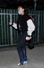 LORI HARVEY Leaves Dinner with Her Father Steve Harvey and Family in Malibu 09/03/2021