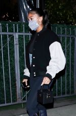 LORI HARVEY Leaves Dinner with Her Father Steve Harvey and Family in Malibu 09/03/2021