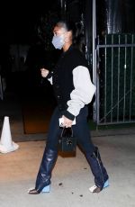 LORI HARVEY Leaves Dinner with Her Father Steve Harvey and Family in Malibu 09/03/2021