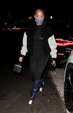 LORI HARVEY Leaves Dinner with Her Father Steve Harvey and Family in Malibu 09/03/2021