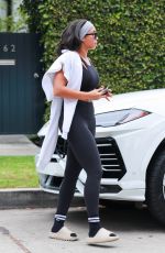 LORI HARVEY Leaves Pilates Class in West Hollywood 09/02/2021