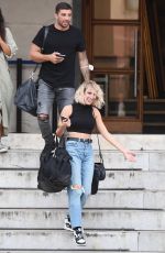 LUCREZIA LANDO Arrives at Dancing With The Stars Rehersal in Rome 09/27/2021