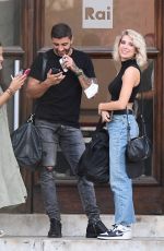 LUCREZIA LANDO Arrives at Dancing With The Stars Rehersal in Rome 09/27/2021