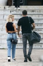 LUCREZIA LANDO Arrives at Dancing With The Stars Rehersal in Rome 09/27/2021