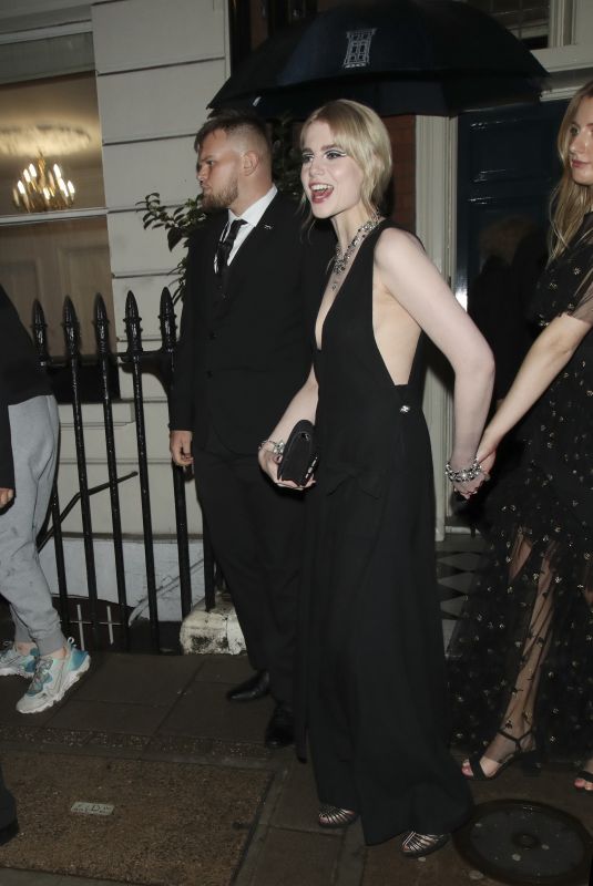 LUCY BOYNTON Leaves No Time To Die Afterparty in London 09/28/2021