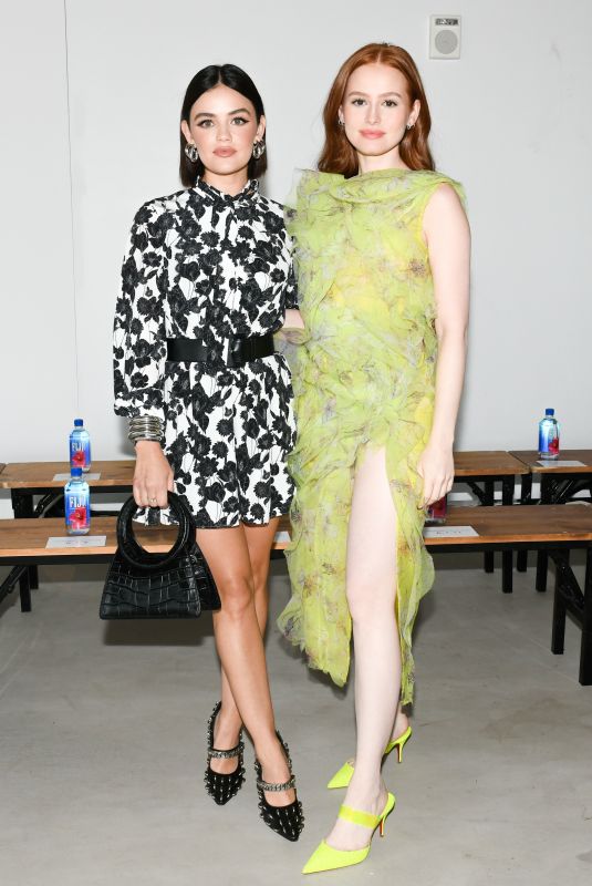 LUCY HALE and MADELAINE PETSCH at Jason Wu Fashion Show in New York 09/10/2021