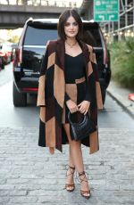 LUCY HALE Arrives at Alice & Olivia Fashion Show at NYFW in New York 09/10/2021