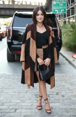 LUCY HALE Arrives at Alice & Olivia Fashion Show at NYFW in New York 09/10/2021
