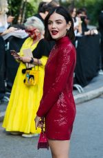 LUCY HALE Arrives at Michael Kors SS22 Show at New York Fashion Week 09/10/2021