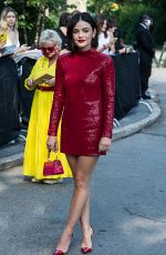 LUCY HALE Arrives at Michael Kors SS22 Show at New York Fashion Week 09/10/2021